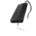 thumbnail image 1 of GE Surge Protector Power Strip with USB Ports, 4 Ft Braided Extension Cord, 1500 Joules, 8 Outlet Extender, 2 USB C, 1 USB A, Flat Plug, Black, 86725, 1 of 6