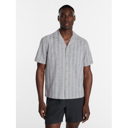 George Men's Textured Camp Shirt, Sizes S-5XL