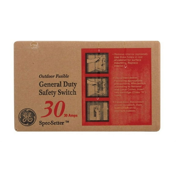 GE TG3221R General Duty Safety Switch, 30A