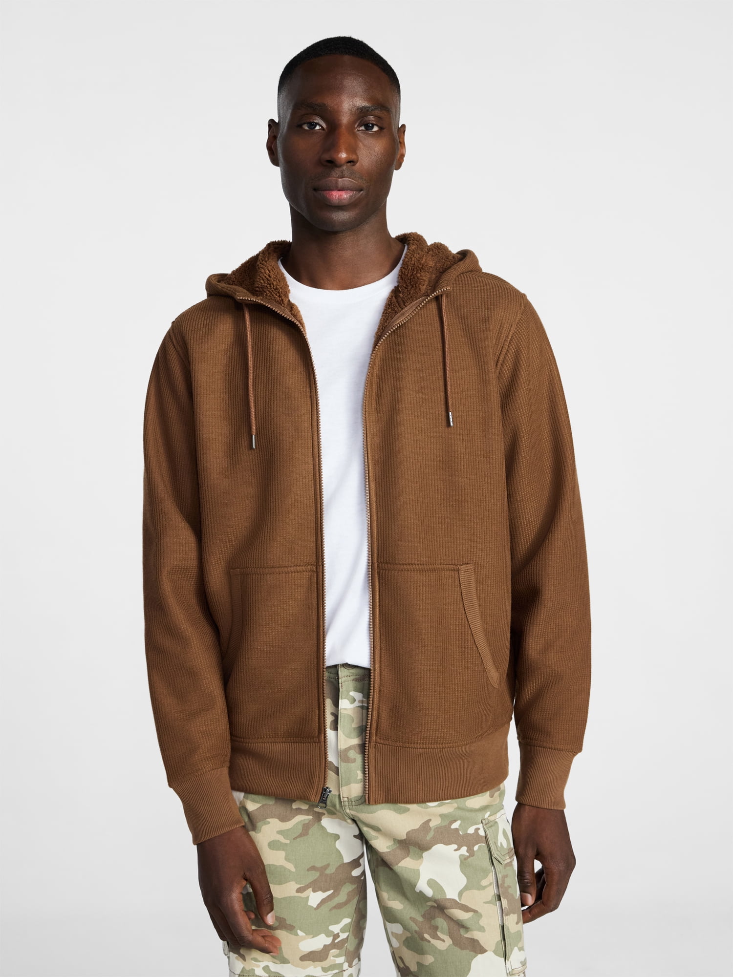 George Men's Thermal Hoodie, Sizes S-3XL
