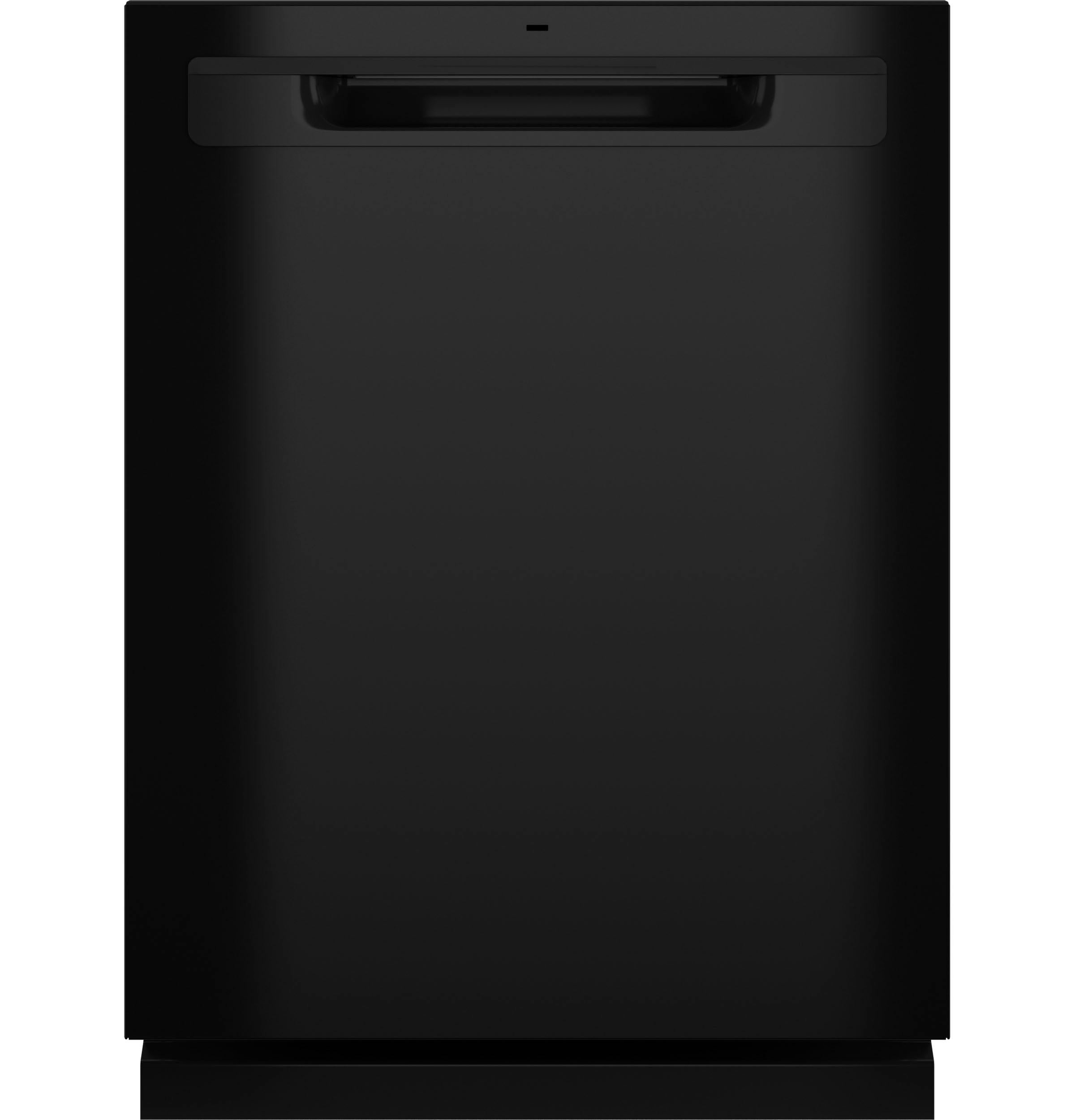 GE Top Control with Plastic Interior Dishwasher Sanitize Cycle & Dry Boost - GDP630PGRBB