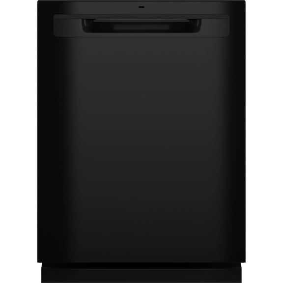 GE Top Control with Plastic Interior Dishwasher Sanitize Cycle & Dry Boost - GDP630PGRBB