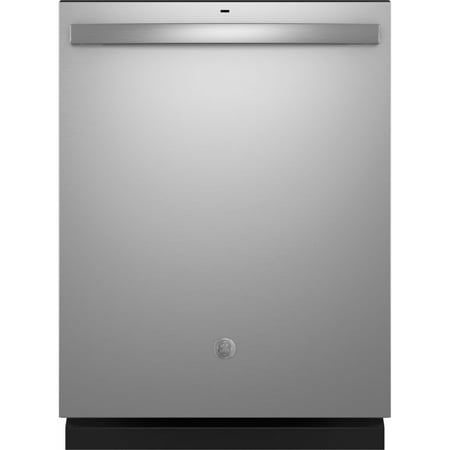 GE - Top Control Built In Dishwasher with Sanitize Cycle and Dry Boost, 52 dBA - Stainless Steel