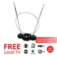 thumbnail image 1 of GE Traditional Rabbit Ears Indoor HDTV Antenna, 30-mile Range, VHF UHF 1080P 4K, Black 33676, 1 of 12