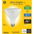 thumbnail image 1 of GE Ultra Bright LED Light Bulbs, 150 Watt, Warm White, PAR38 Floodlight, Medium Base, Clear Finish, 1 of 7