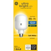 لمبات إضاءة GE Ultra Bright LED ، 300 واط ، أبيض ناعم ، لمبة T25 ، قاعدة متوسطة