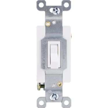 GE UltraPro Heavy-Duty Grounding Toggle Switch, 20A