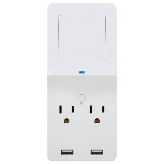 GE UltraPro Surge Protector with USB and Wireless Qi Charging