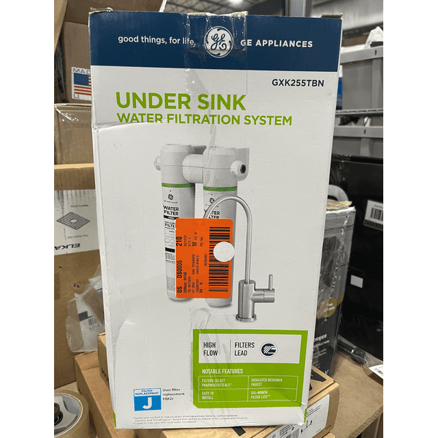 GE Under Sink Dual Stage Water Filtration System with Faucet