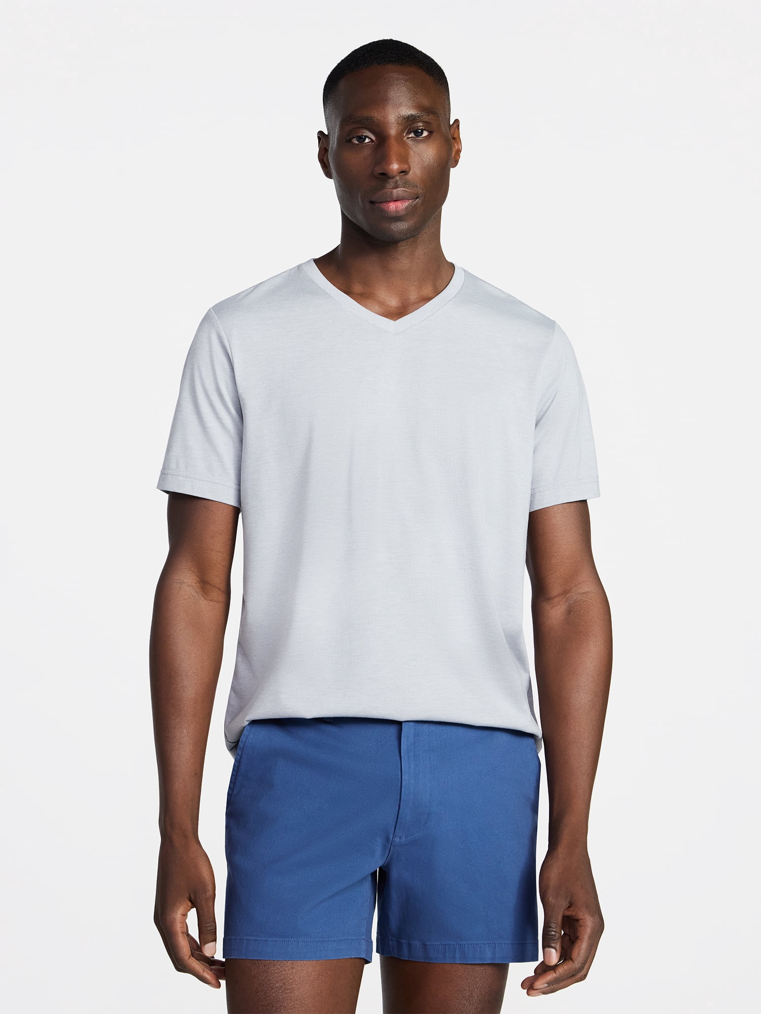 George Men's & Big Men's Relaxed Fit Short Sleeve V-Neck Tee, Sizes S-3XL