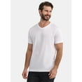 thumbnail image 1 of George Men's & Big Men's Relaxed Fit Short Sleeve V-Neck Tee, Sizes S-3XL, 1 of 5