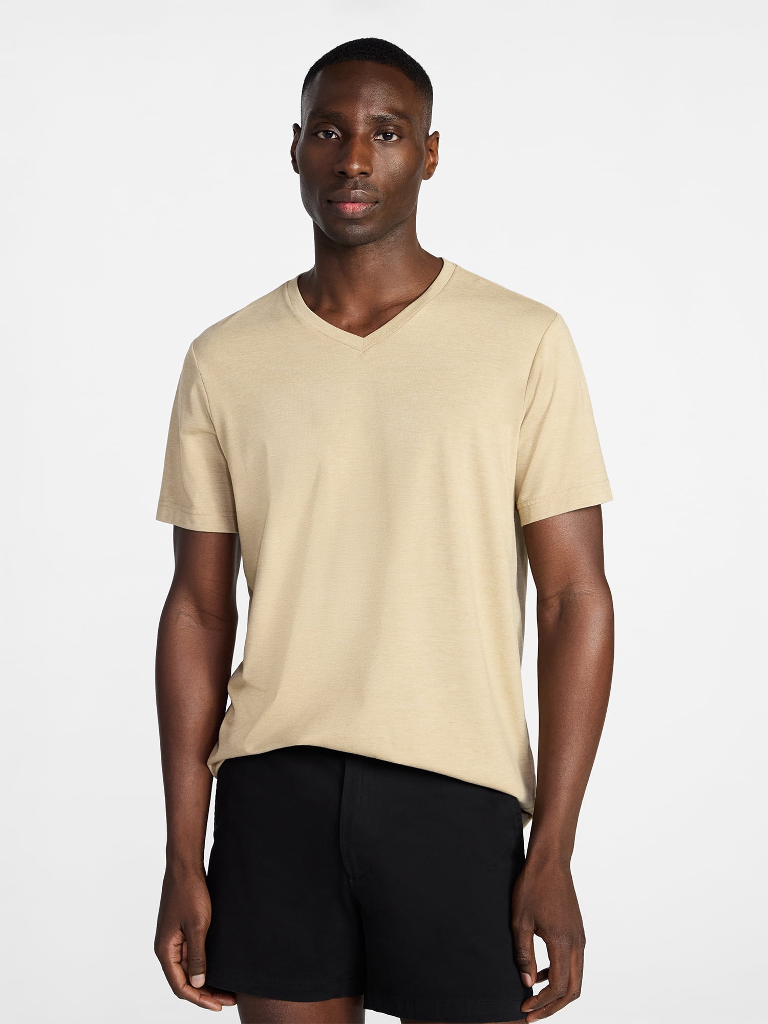George Men's & Big Men's Relaxed Fit Short Sleeve V-Neck Tee, Sizes S-3XL