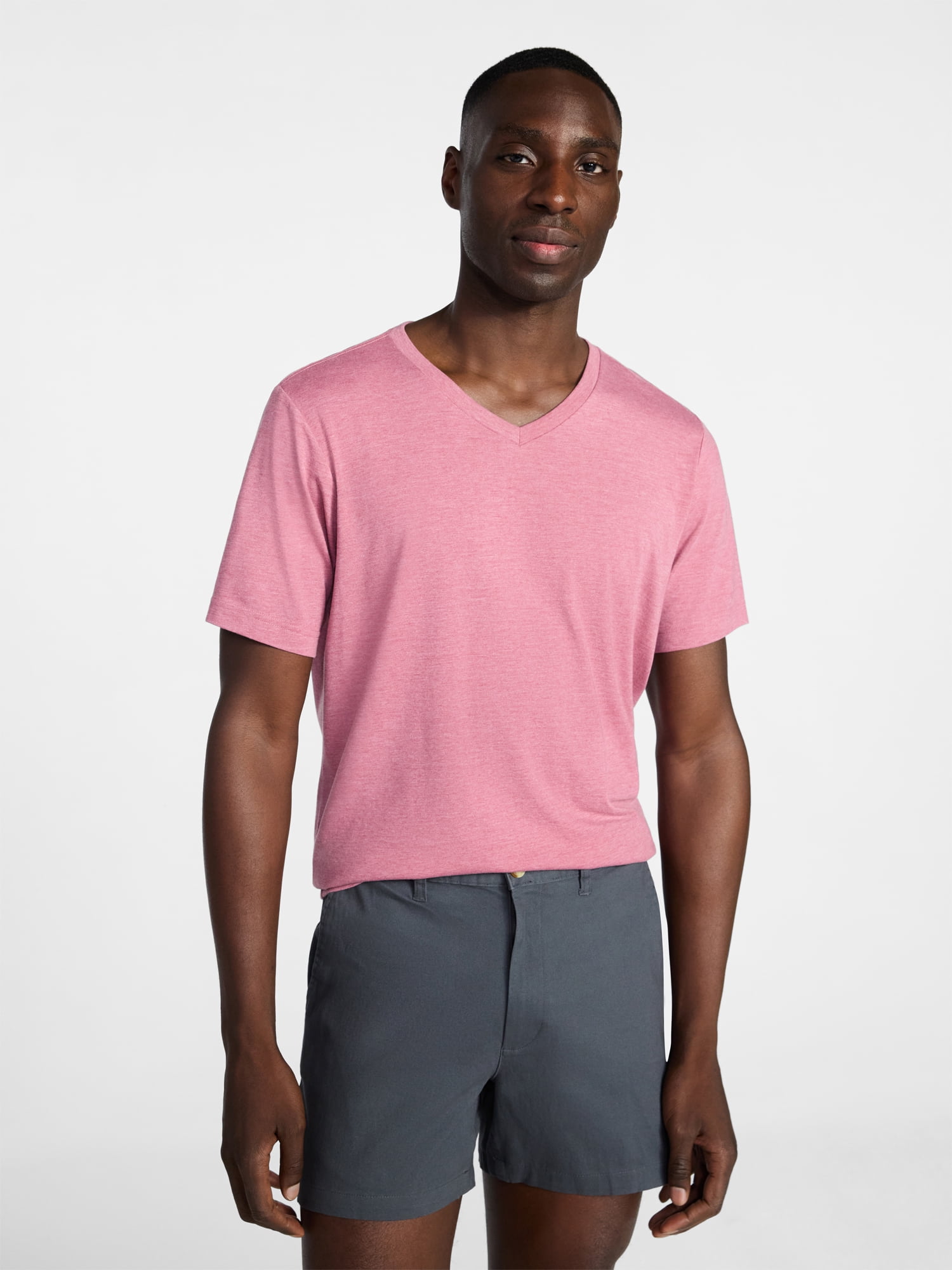 George Men's & Big Men's Relaxed Fit Short Sleeve V-Neck Tee, Sizes S-3XL