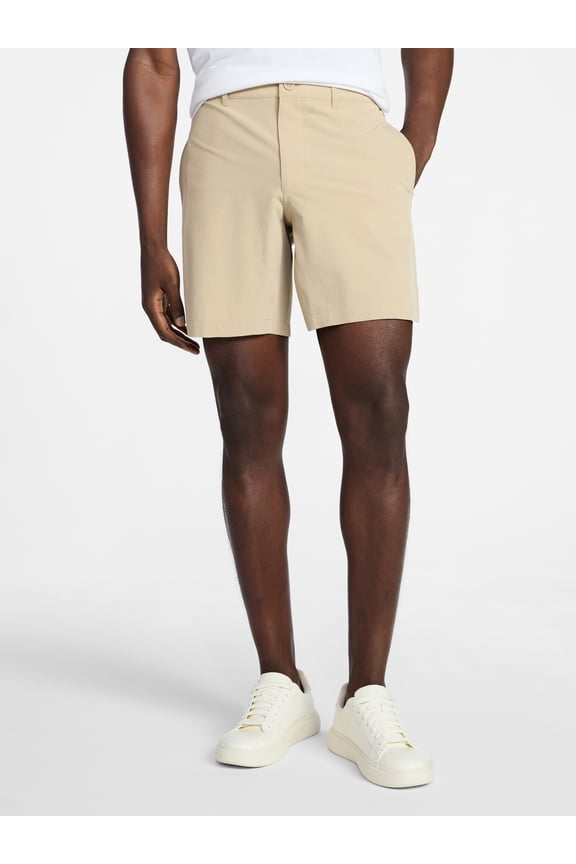 Men's and Big Men's Seersucker Shorts, 8" Inseam, Sizes S-3XL