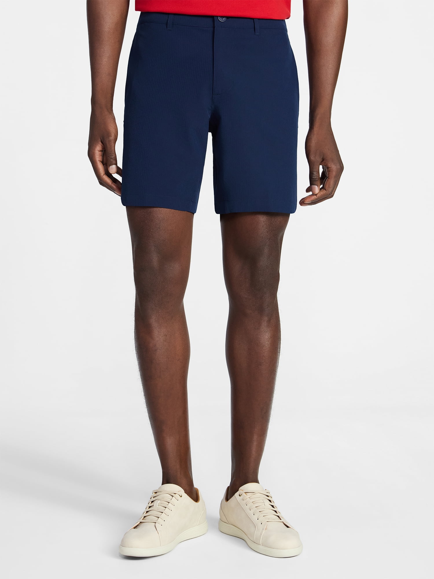 George Men's and Big Men's Seersucker Shorts, 8" Inseam, Sizes S-3XL
