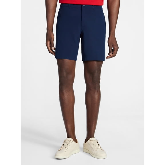 George Men's and Big Men's Seersucker Shorts, 8" Inseam, Sizes S-3XL