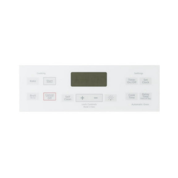 GE WB07X22807 RANGE CONTROL PANEL - WHITE - OEM PART