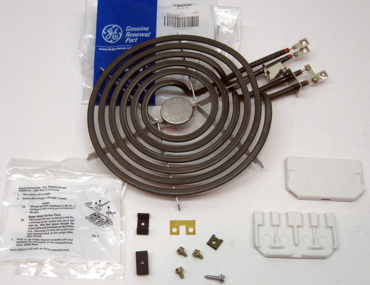 GE WB30X341 WB30X341 Genuine GE Range Large 8" Surface Unit Calrod