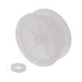 thumbnail image 1 of ERP WE12X81 Dryer Idler Pulley, 1 of 4