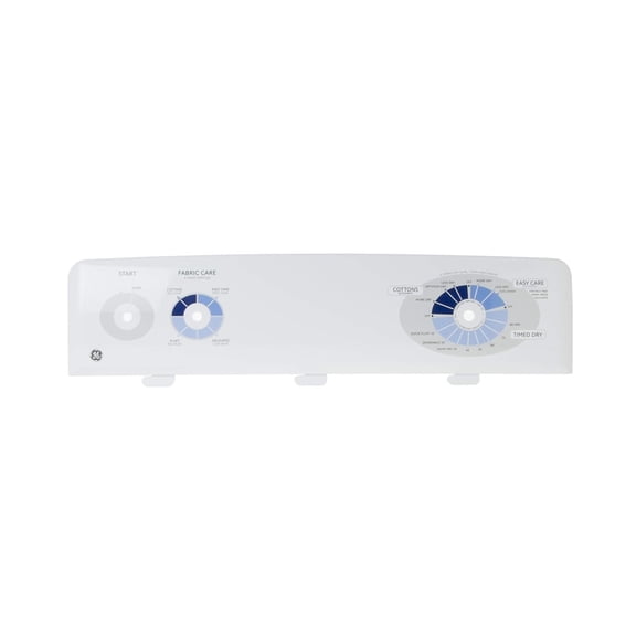 GE WE19M1490 Genuine OEM Control Panel White for GE Dryers