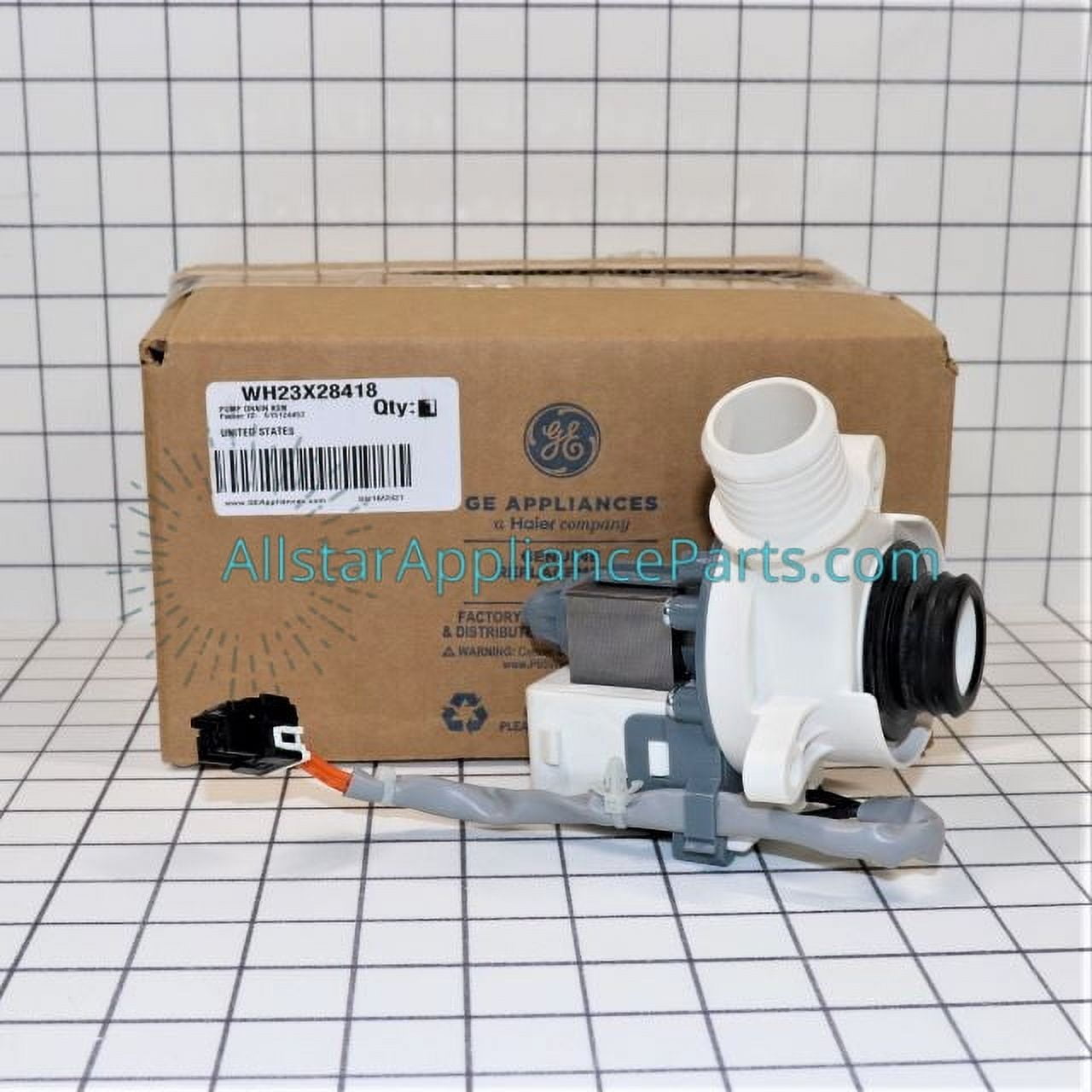 GE Washing Machine Drain Pump WH23X28418