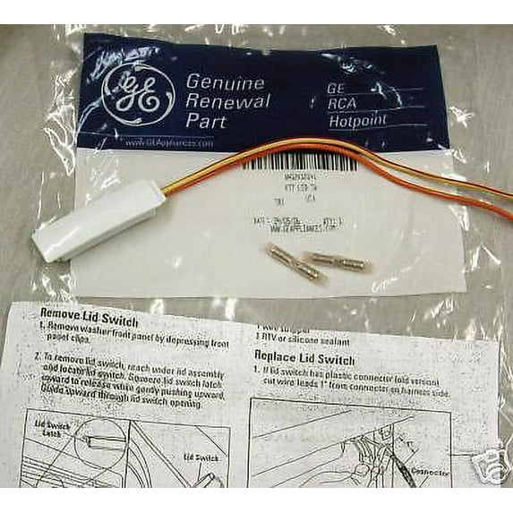 GE Washing Machine Lid Switch Assembly WH12X10141