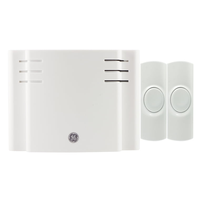 GE Wireless Doorbell Kit, Battery-Operated, 8 Melodies, White photo 1