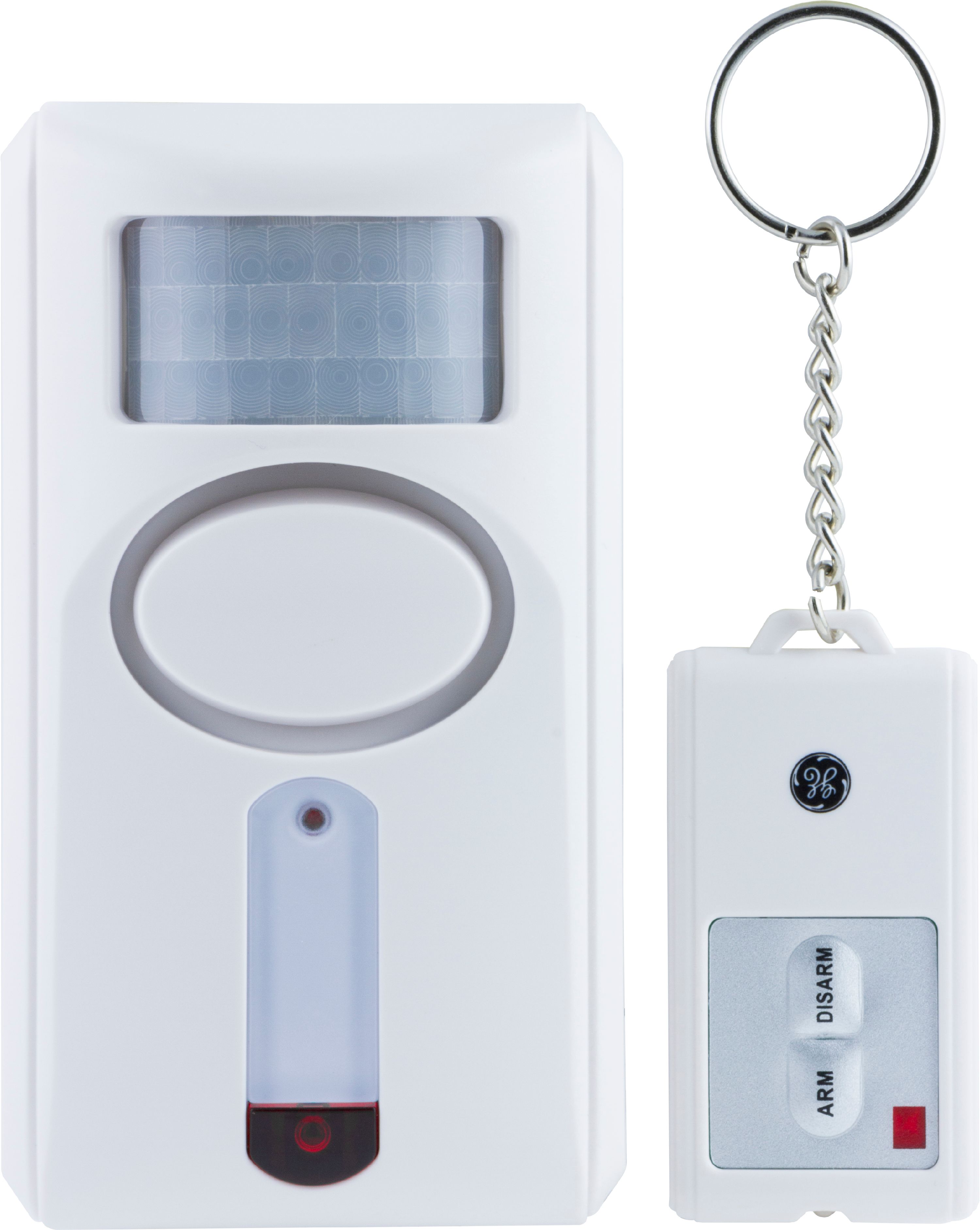GE Wireless Motion Sensor Alarm With Key Chain Remote 51207 - image 1 of 5