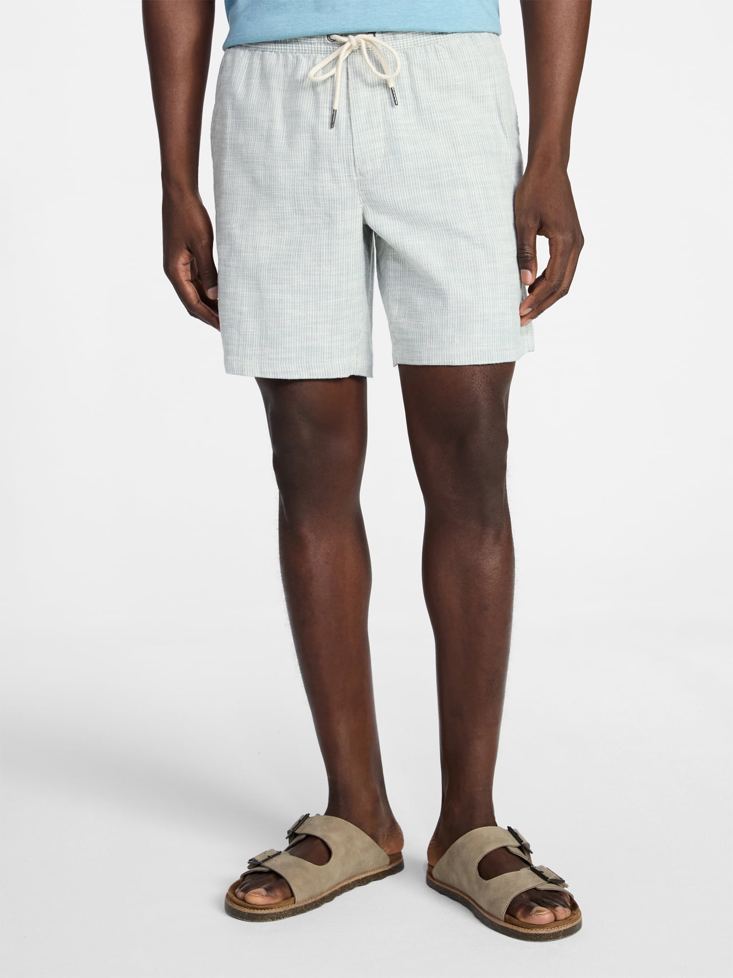 George Men's Yarn-Dye Pull On Shorts, 8" Inseam, XS-3XL