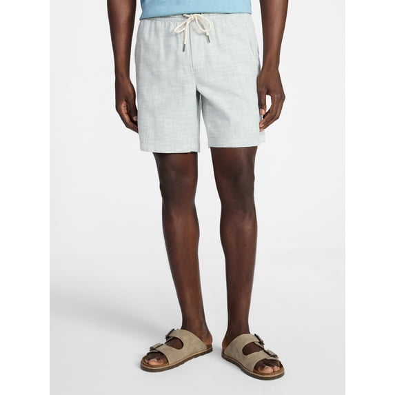 George Men's Yarn-Dye Pull On Shorts, 8" Inseam, XS-3XL