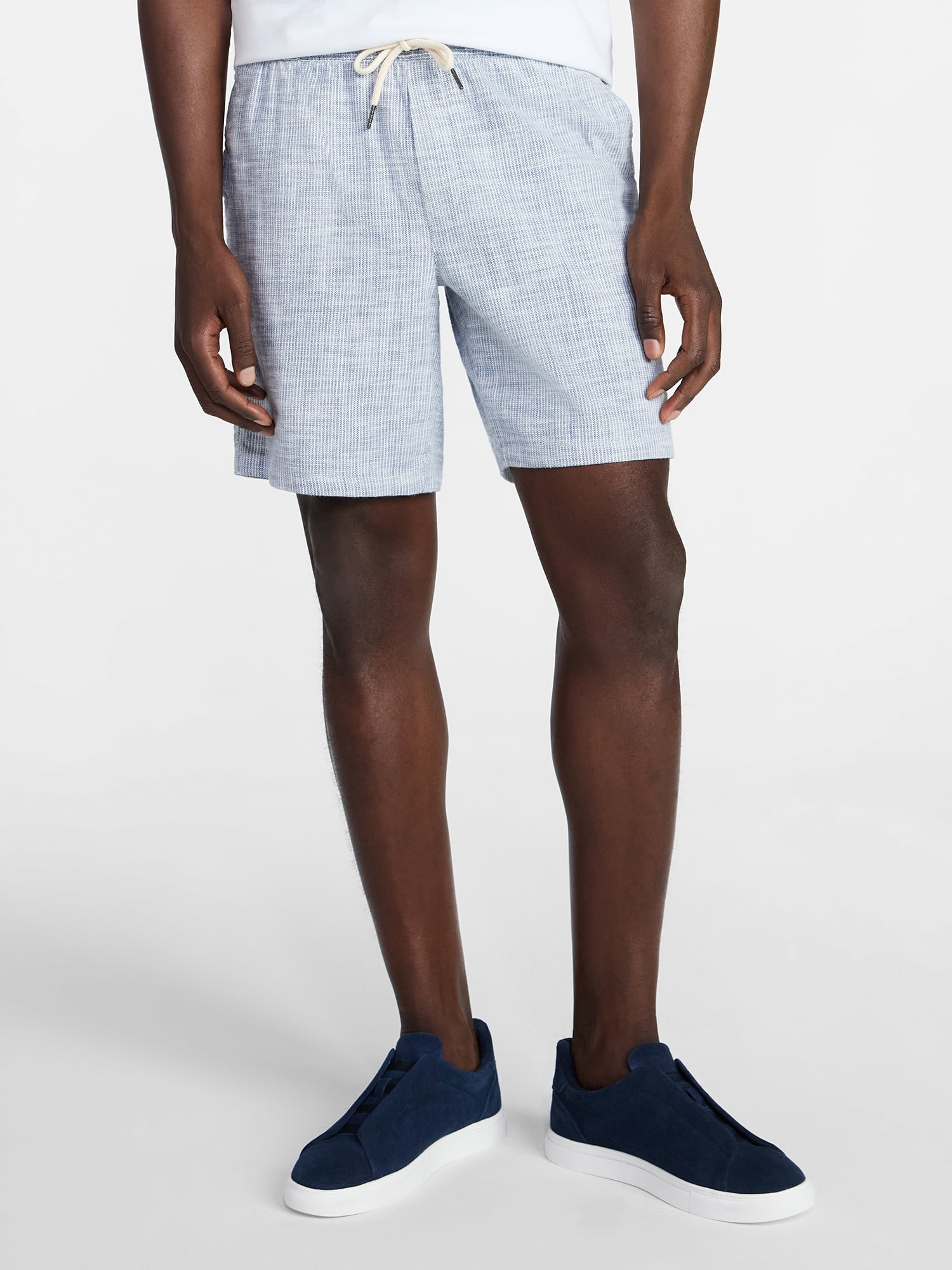 George Men's Yarn-Dye Pull On Shorts, 8" Inseam, XS-3XL