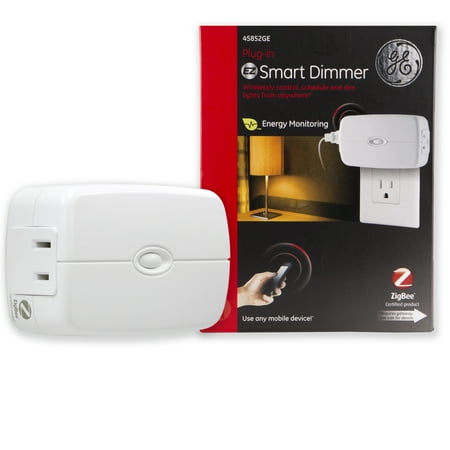 GE - Plug-In Smart Dimmer Light Switch - White