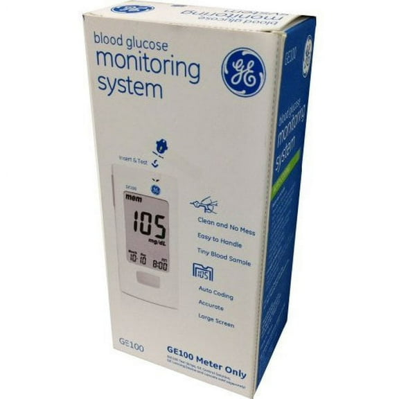 GE100 Blood Glucose Meter, 2 Pack