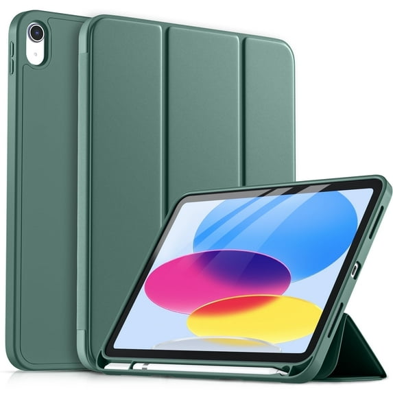 GEAK Compatible with Apple iPad A16 11th Generation 11 inch Case & iPad 10th Generation Case Cover with Pencil Holder
