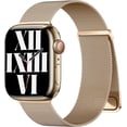 thumbnail image 1 of GEAK Compatible with Apple Watch Bands for Men Women 40mm 44mm 42mm 46mm 49mm 45mm 41mm 38mm Magnetic Metal Band for iWatch Ultra 4 SE 3 2nd Generation Series 12 11 10 9 8 7 6 5 4 3 2 1, Gold, 1 of 7