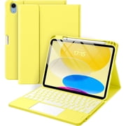 GEAK Compatible with Apple iPad A16 11th 10th Generation Case with Keyboard 7 Color Backlight Detachable Wireless Keyboard Case Cover with Touchpad for iPad 11th Gen 11 inch 2025 & 10th Gen 10.9 inch