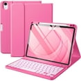 thumbnail image 1 of GEAK Compatible With iPad Air 11 inch (M2/M3) /Air 5th/ Air 4th Generation Case with Keyboard, Detachble Magnetic Fits For iPad Air Keyboard with Case, Rose, 1 of 9