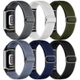 thumbnail image 1 of GEAK Compatible with Fitbit Charge 6/Charge 5 Bands for Women Men Stretchy Nylon Bands, 6 Pack, 1 of 7