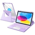 thumbnail image 1 of GEAK Compatible With iPad A16 11th 10th Generation Case with Keyboard, 360 Rotation Detachable Case with 7 Colors Backlit Keyboard for iPad A16/10th Gen, with Multi-Touch Trackpad, 1 of 10