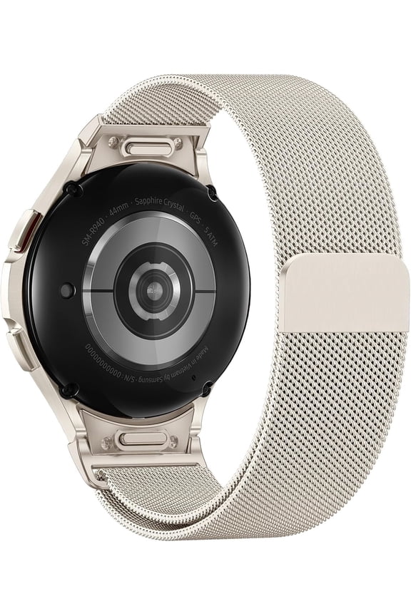 Compatible with Samsung Galaxy Watch 7 Band/6/6 Classic/5/5 Pro/4/4 Classic/FE Magnetic Metal Watch Bands for Women Men