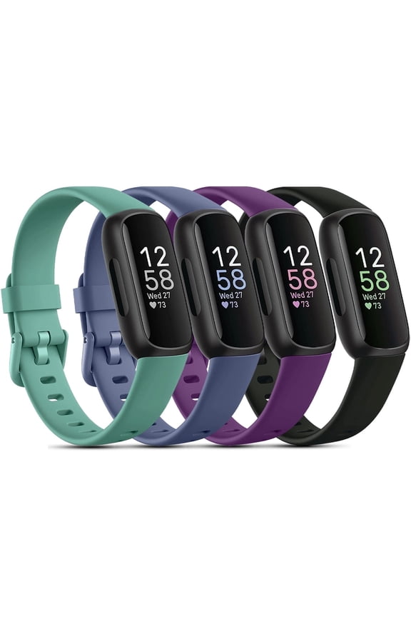 Compatible with Fitbit Inspire 3 Bands for Women Replacement Silicone Sport Bands