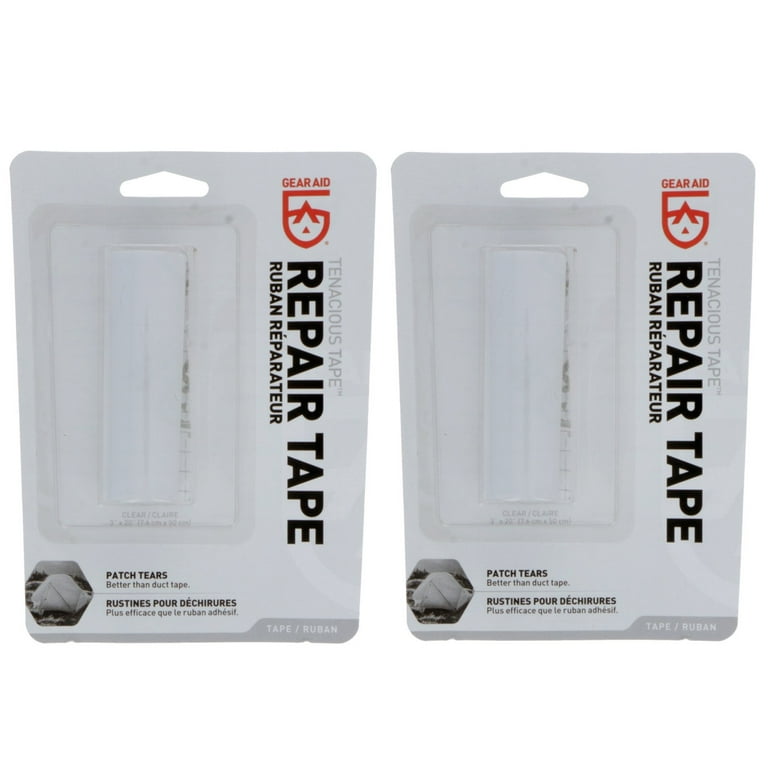 GEAR AID (2 Pack)Tenacious Tape Clear Repair Rip and Tear Patch 