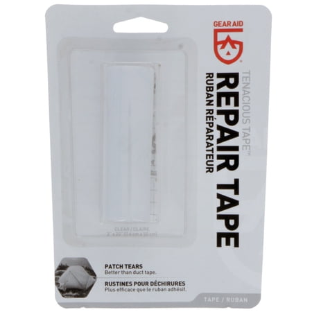 GEAR AID Tenacious Tape Ultra Strong Flexible Fabric Tent Gear Repairs Fix Rips - Clear