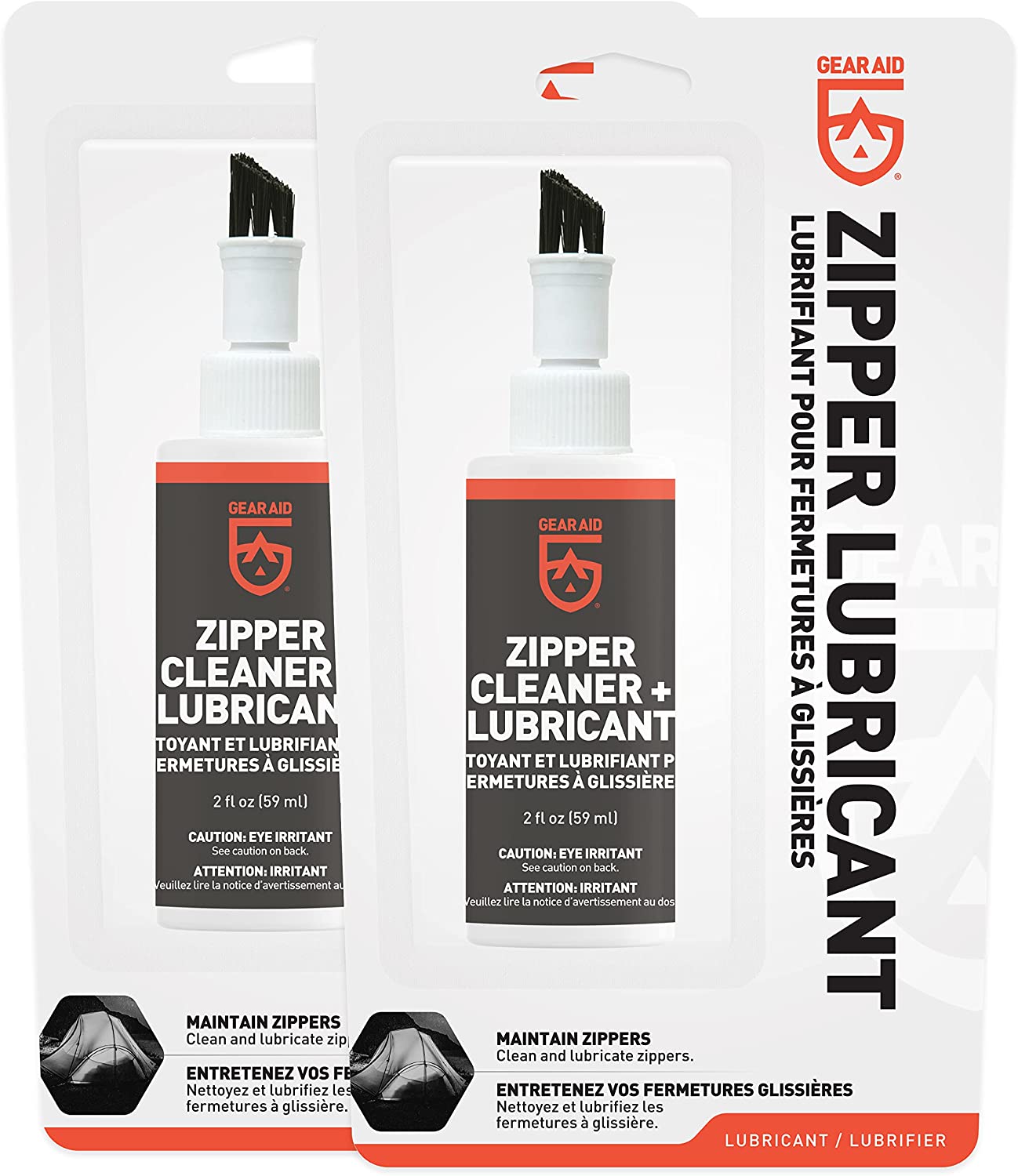 GEAR AID Zipper Cleaner and Lubricant for Wetsuits, Tents and Bags, 2