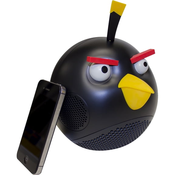 GEAR4 PG776G 30W Angry Birds Portable Speaker with Subwoofer and Bass Control, Black Bird