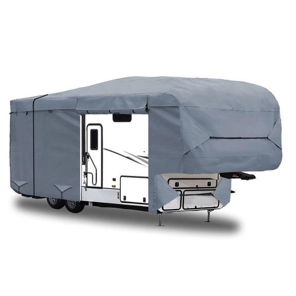 GEARFLAG 5th Wheel RV Cover fits 32' - 34' with Reinforced Windproof Side-Straps Anti-UV Water-Resistance Heavy Duty for Motorhome Camper