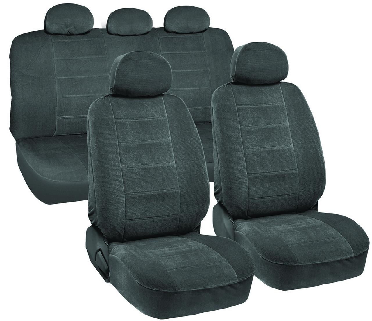 GEARFLAG Car Seat Covers Full Set, Mint Two-Tone Front and Rear Split Bench Seat Covers for Cars