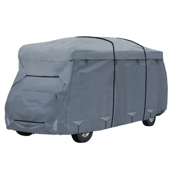 GEARFLAG Class C RV Camper Cover fits 30' - 33', Gray, Multi-Layers Top Fabric, Adjustable, Reinforced, Anti-UV, Water-Resistant Fits 410L x 105W x 110H in, 1 Piece
