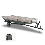 GEARFLAG Jon Boat Cover 600D Marine Grade for 14 - 16ft, Anti-UV, Trailable, Waterproof