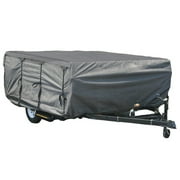 GEARFLAG Pop-up Folding Camper Cover Reinforced Windproof Side-Straps Fits 8-10, Anti-UV Water-Resistance Triple Layers Heavy Duty for Trailer RV